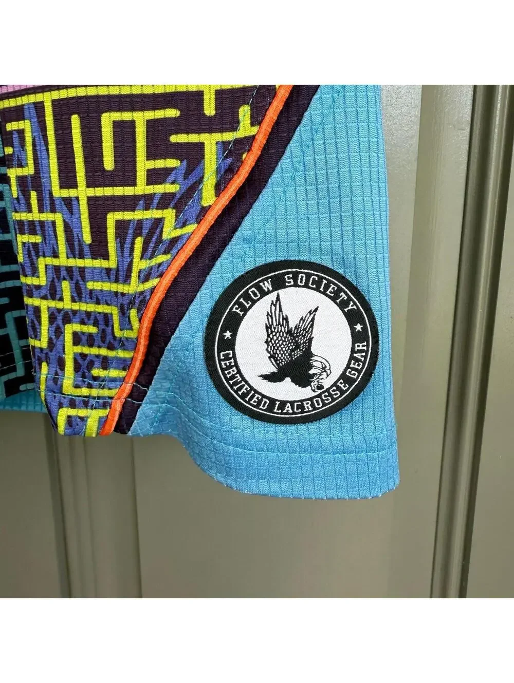 Flow Society Lacrosse Shorts Multicolored Maze Print Youth XXS‎